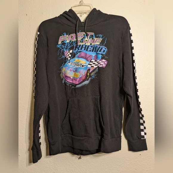 rue 21 Xl Fast Lane Racing Graphic Hoodie Pre-owned - Picture 1 of 7